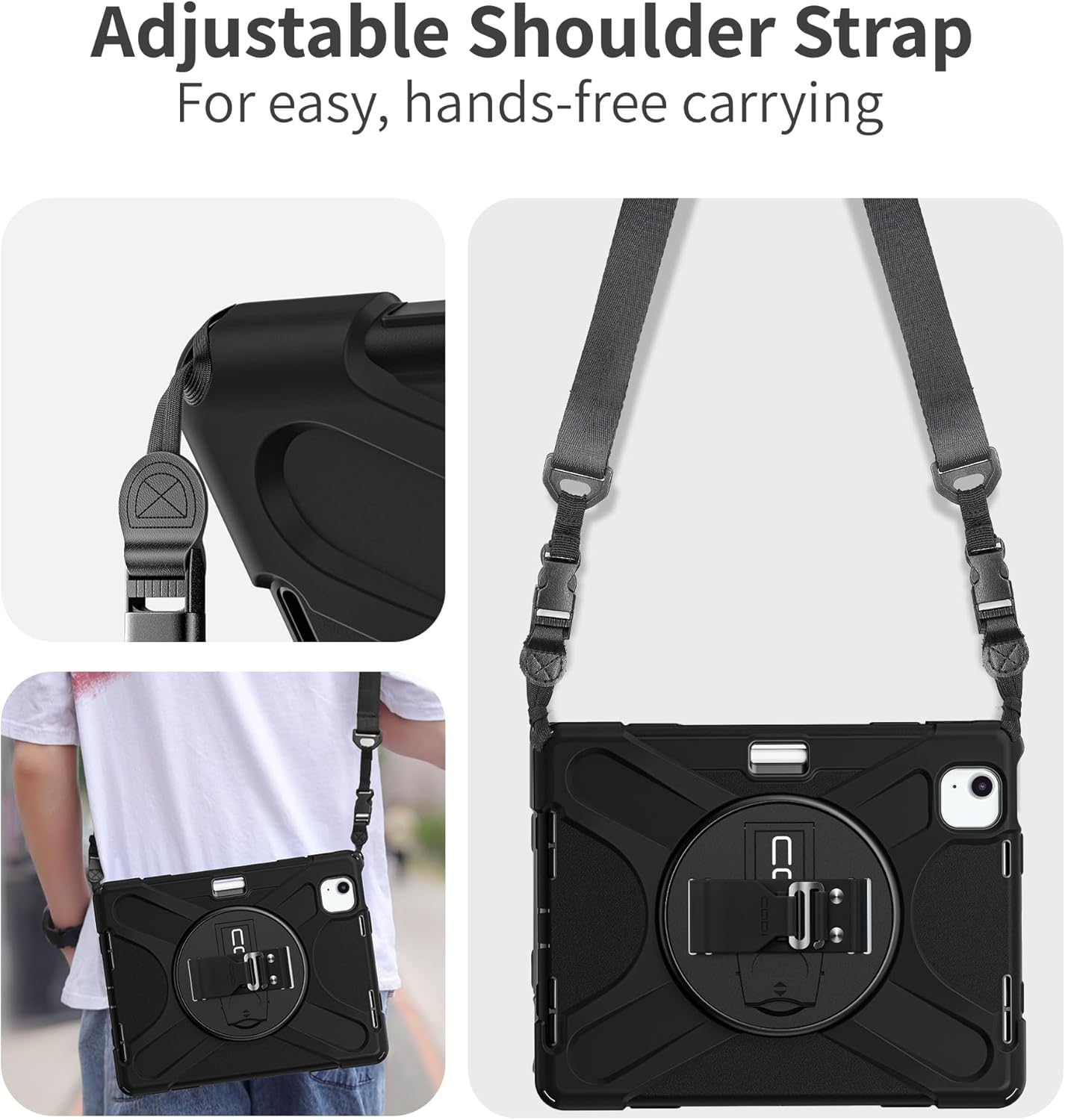 CODi Rugged Case for iPad Air 11" (M3, M2), iPad Pro 11" (4th-1st Gen), iPad Air 10.9" (5th,4th Gen) | 360° Protection