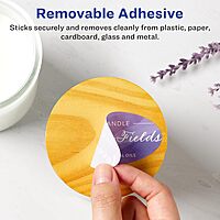 Avery Matte White Removable Oval Labels, Sure Feed Technology, Print-to-The-Edge