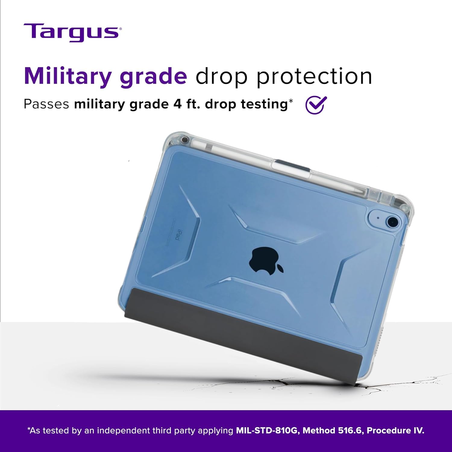 Targus Pro-Tek Clear Case for 10.9" Apple iPad (10th gen) - Military-Grade Shock Absorbent Protective Case (THD935GL)