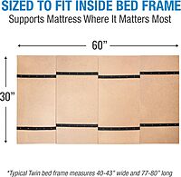 DMI Foldable Box Spring Bunkie Board Bed Support