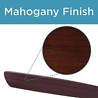 Black+Decker BCF5211 52-Inch 5-Bladed Pull Chain Brushed Nickel Ceiling Fan - 5 Blades - 52in Diameter - 3 Speed - Adjustable Airflow - Glass, Nickel