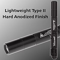 Nightstick MTU-106 Mini-TAC UV Flashlight with 2 AAA, Black,Small