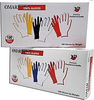 Omar Disposable Powder-Free Vinyl General-Purpose Gloves