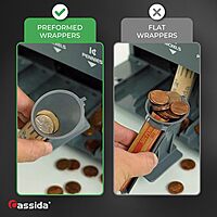 Cassida C300 Professional USD Coin Counter, Sorter and Wrapper/Roller, 300 coins/min, with Quickload and Printing-Compatible