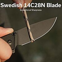 CIVIVI Merit Folding Pocket Knife with 3.28" 14C28N Blade