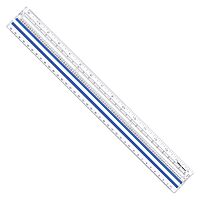 Office Depot Magnifying Ruler, 15in, Clear
