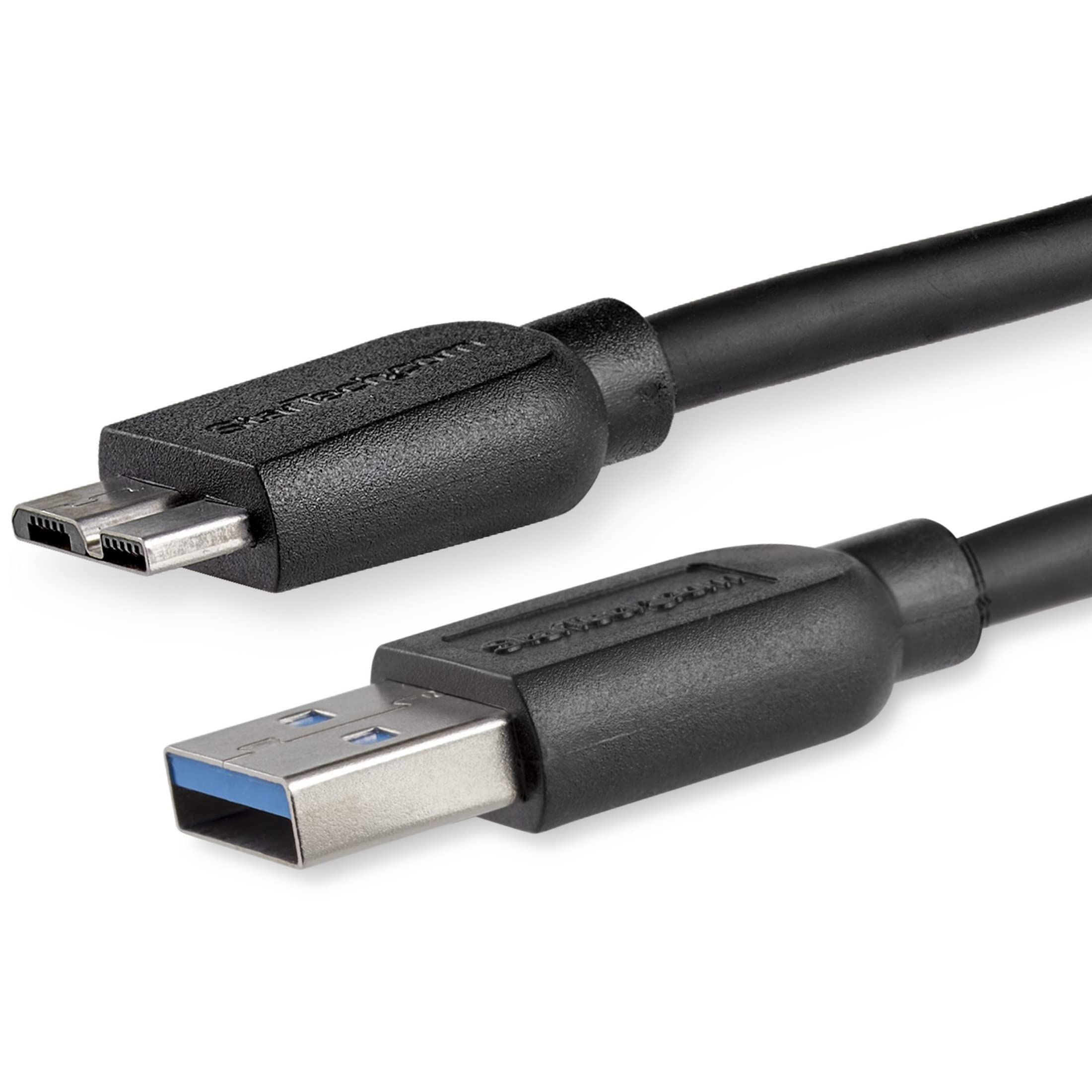 StarTech.com Slim SuperSpeed USB 3.0 A to Micro B Cable
