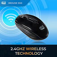 ADESSO iMouse S50 Wireless Mini Mouse - 2.4GHz RF, 1200 DPI