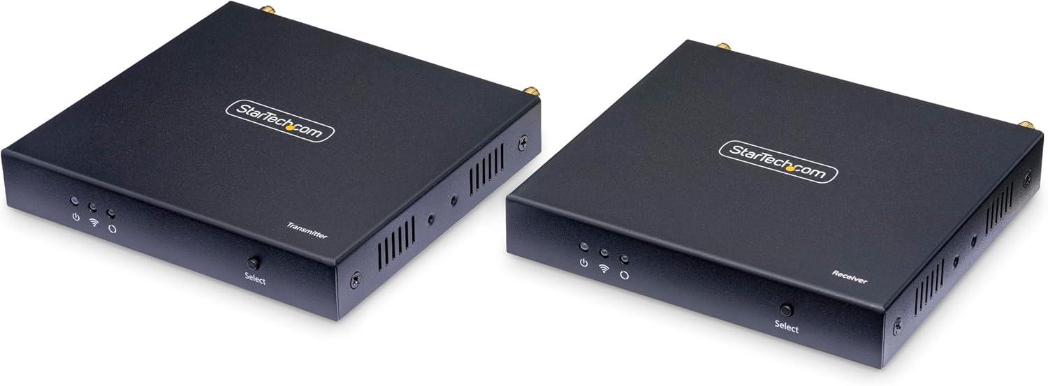 StarTech.com Wireless HDMI Extender, 4K 60Hz, Transmitter and Receiver Kit, Up to 165ft (50m), No Line-of-Sight Required