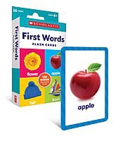 Scholastic First Words Flash Cards, 6-1/4inH x 3-5/16inW, Pre-K, Pack Of 56 Cards