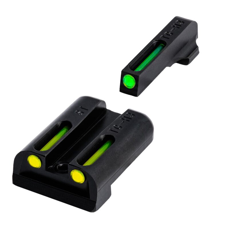 TRUGLO TFO Tritium & Fiber-Optic Front & Rear Handgun Sight Set Compatible with Sig Sauer Handguns