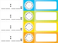 Scholastic Teacher's Friend Schedule Cards Pocket Chart Add-ons, Multiple Colors - Chart not included (TF5405) (Pack of 3)
