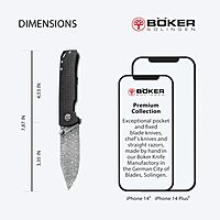 Böker SOLINGEN® Tiger Damascus collector's knife - Damascus folding pocket knife