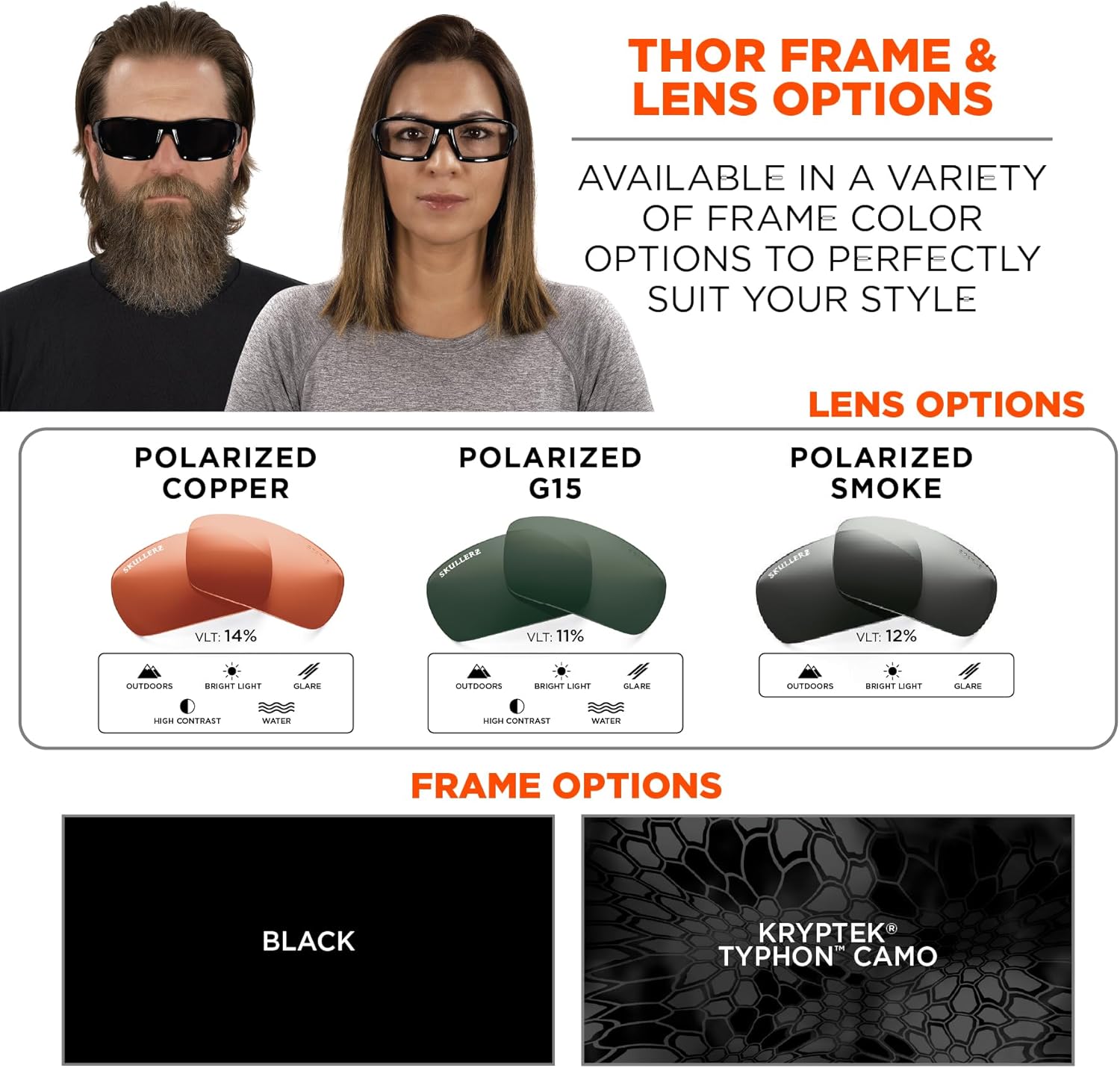 ERGODYNE Skullerz THOR Polarized Safety Glasses