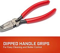 Crescent 8886CVN 6" Curved Needle Nose Solid Joint Pliers, Cushion Grip