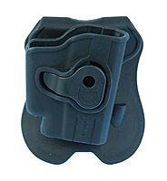 CALDWELL OWB Molded Retention Holsters with Heavy Duty Poly Construction, Adjustable Positioning and Paddle Clip