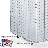 Azar Displays 4-Sided Revolving Pegboard Countertop Display 14 x 14 x 20