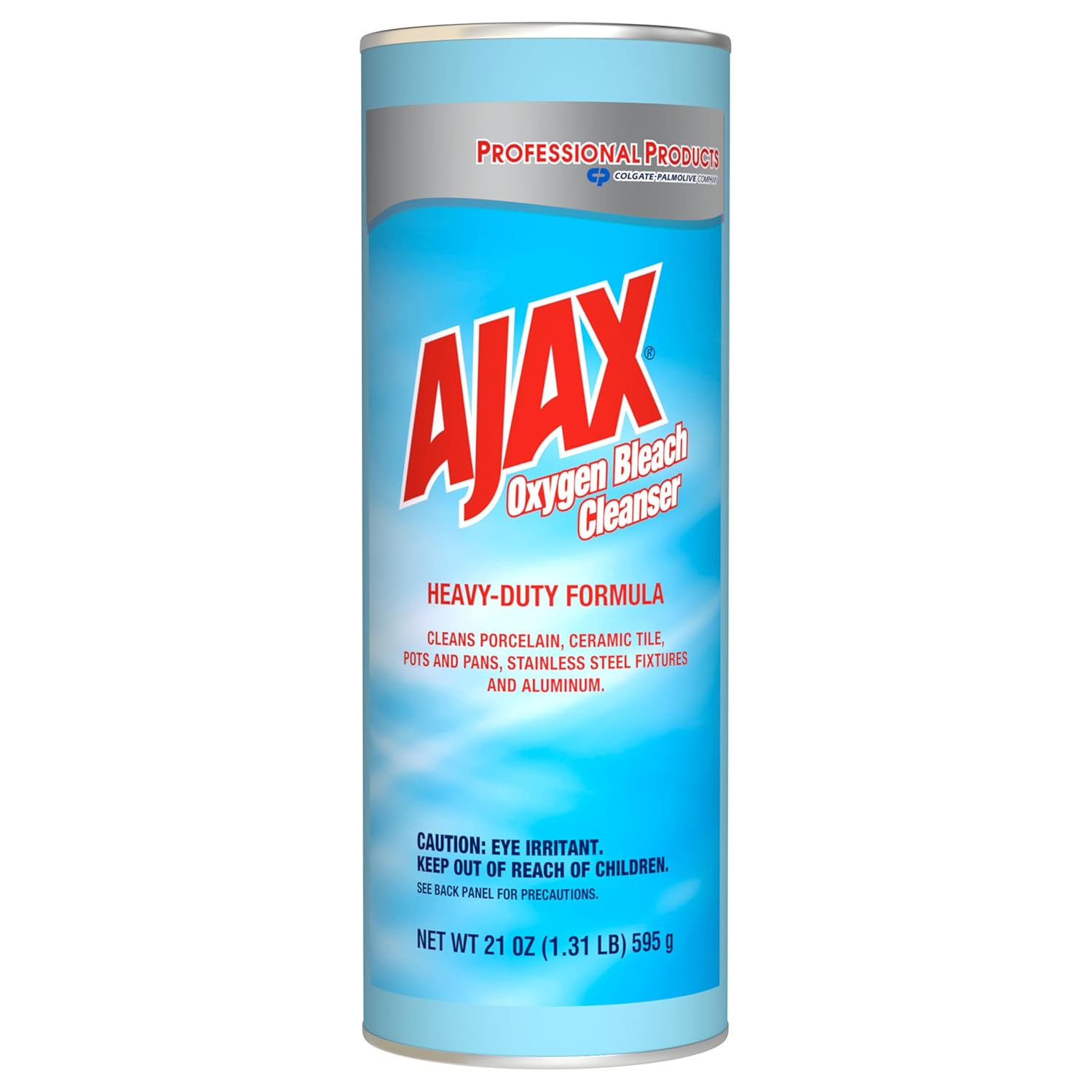 AJAX-14278 Professional Oxygen Bleach Powder Cleanser, Heavy Duty, Bulk Cleaner 21oz Can (Case of 24)