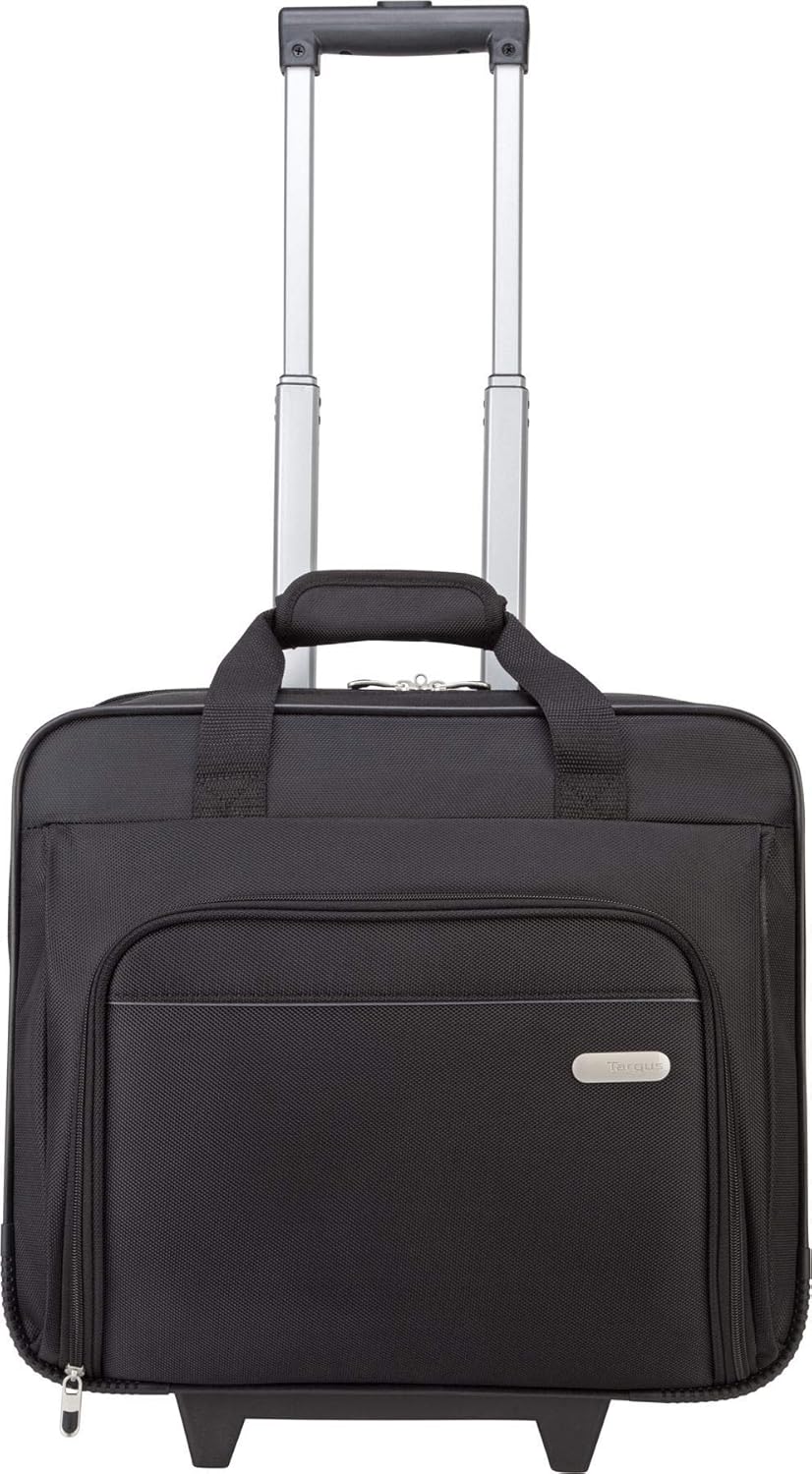 Targus 16 inch Rolling travel laptop case, Black - Travel briefcase and small rolling bag