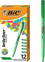 BIC Brite Liner Highlighters, Chisel Tip
