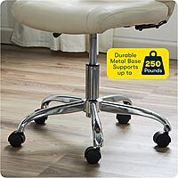 Serta Essentials Mid-Back Computer Chair, Faux Leather and Mesh