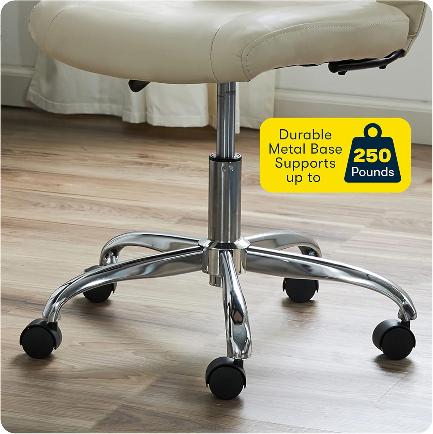 Serta Essentials Mid-Back Computer Chair, Faux Leather and Mesh