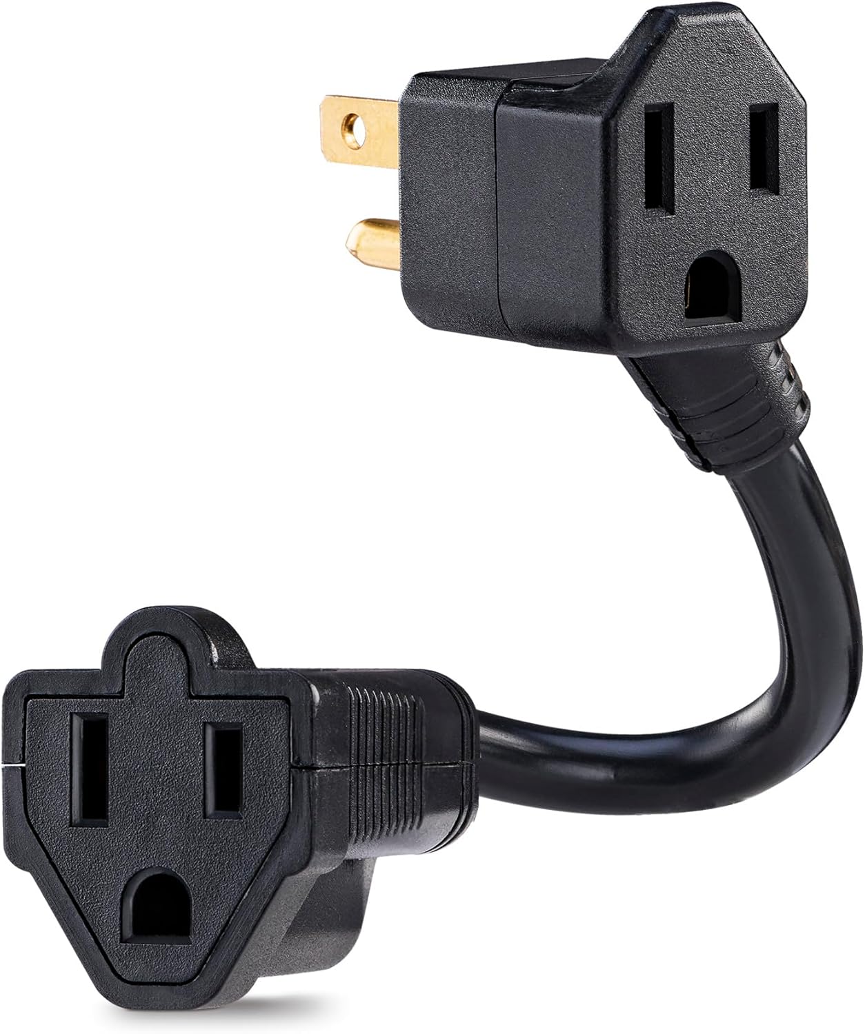 CyberPower GC201 - Power extension cable - NEMA 5-15, NEMA 5-15P (R) to NEMA 5-15 (F) - AC 125 V - 13 A - 6 in - black
