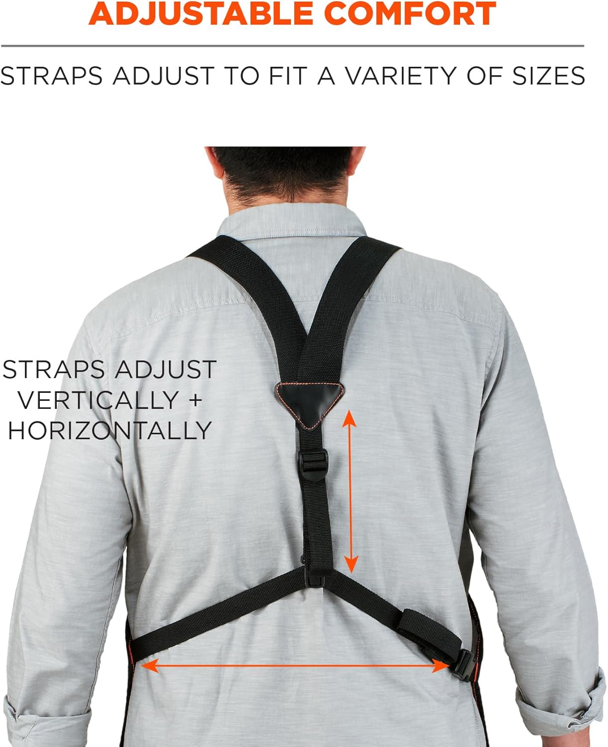 Ergodyne - 13696 Arsenal 5705 Full Length Tool Work Apron, 13-Pockets, Gray