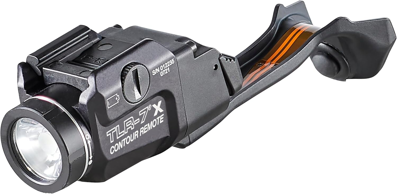 Streamlight 69480 TLR-7 X Contour 500-Lumen 5000-Candela Rail-Mounted Compact Tactical Light with Integrated Remote Switch