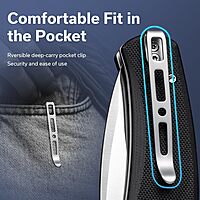 SENCUT Slashkin Folding Pocket Knife, Thumb-Stud & Flipper Opener