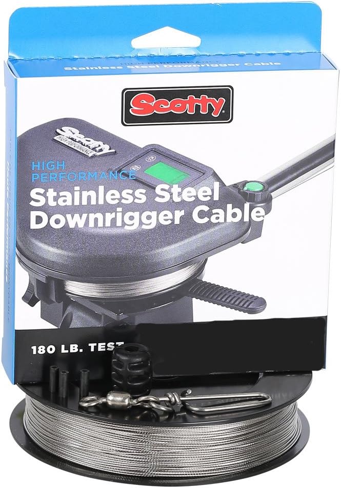 Scotty #2401K High Performance Premium Stainless Steel Downrigger Cable 300-Foot Spool