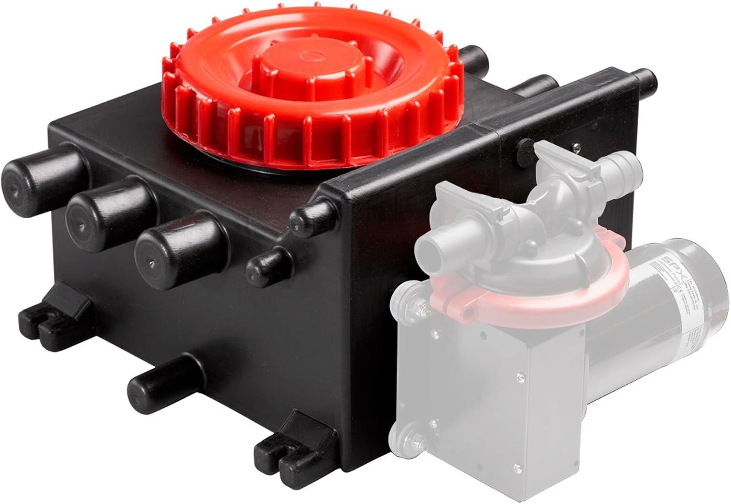 Johnson Pumps 09-13384 Pre-Drilled Grey Water Tank for Viking Power 16