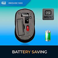 ADESSO iMouse S50 Wireless Mini Mouse - 2.4GHz RF, 1200 DPI