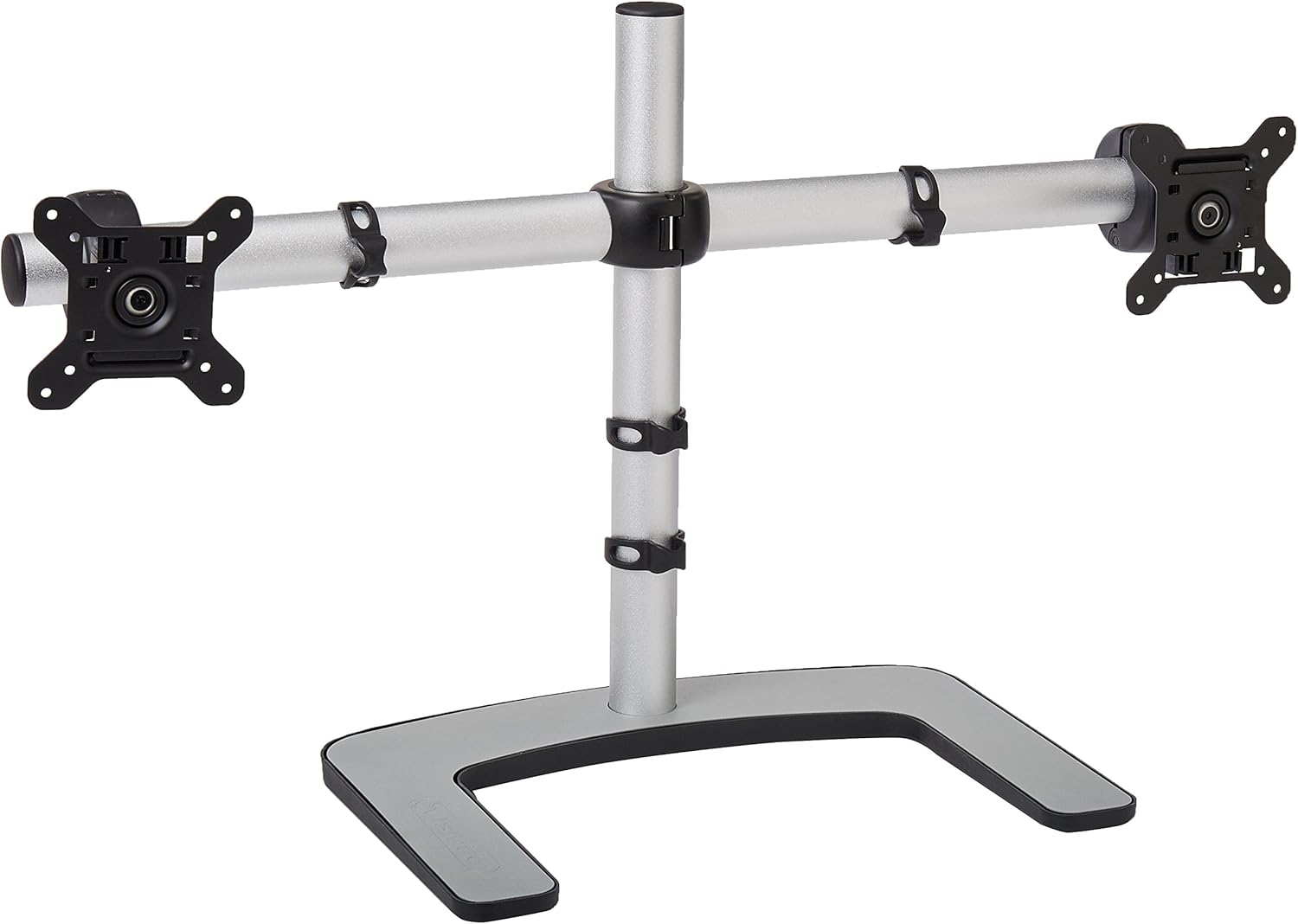 Atdec VFS-DH Dual Freestanding Horizontal Desk Monitor Mount (Supports two displays horizontally up to 27) with horizontal
