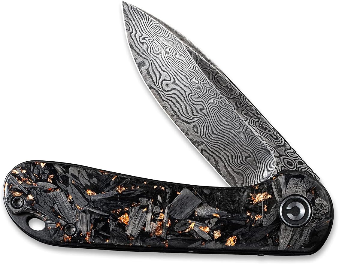 CIVIVI Elementum Folding Pocket Knife 2.96" Damascus Blade