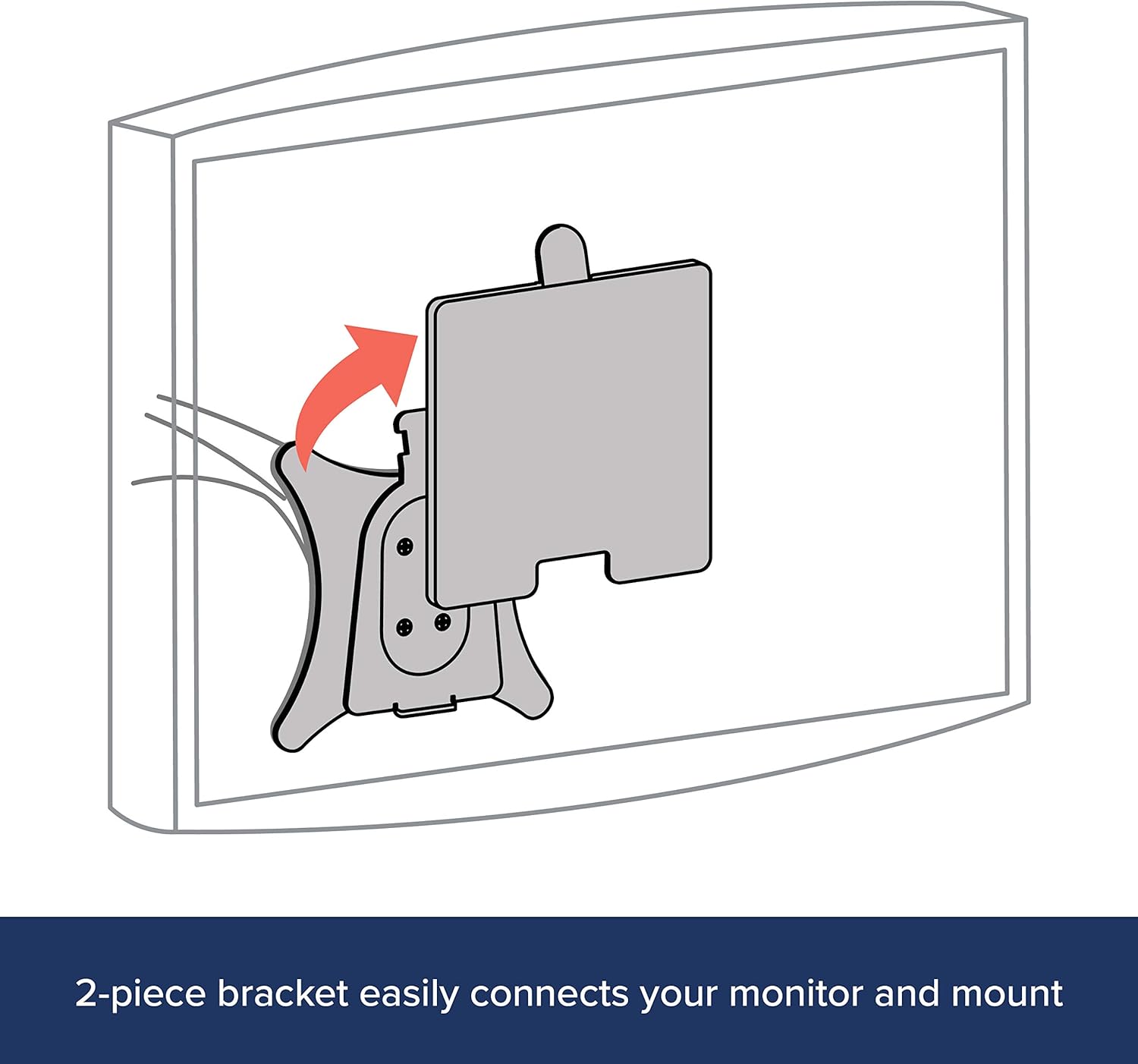Ergotron – Quick Release Bracket – for Monitor and TV Screens Up to 35 lbs