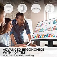 VIEWSONIC Docking Monitor with USB-C, Ethernet and Ergonomic Stand