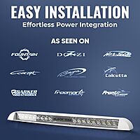 Black Oak Low Pro™ Marine LED Light Bar - Low Profile, 12,000+ Lumens, IP69K