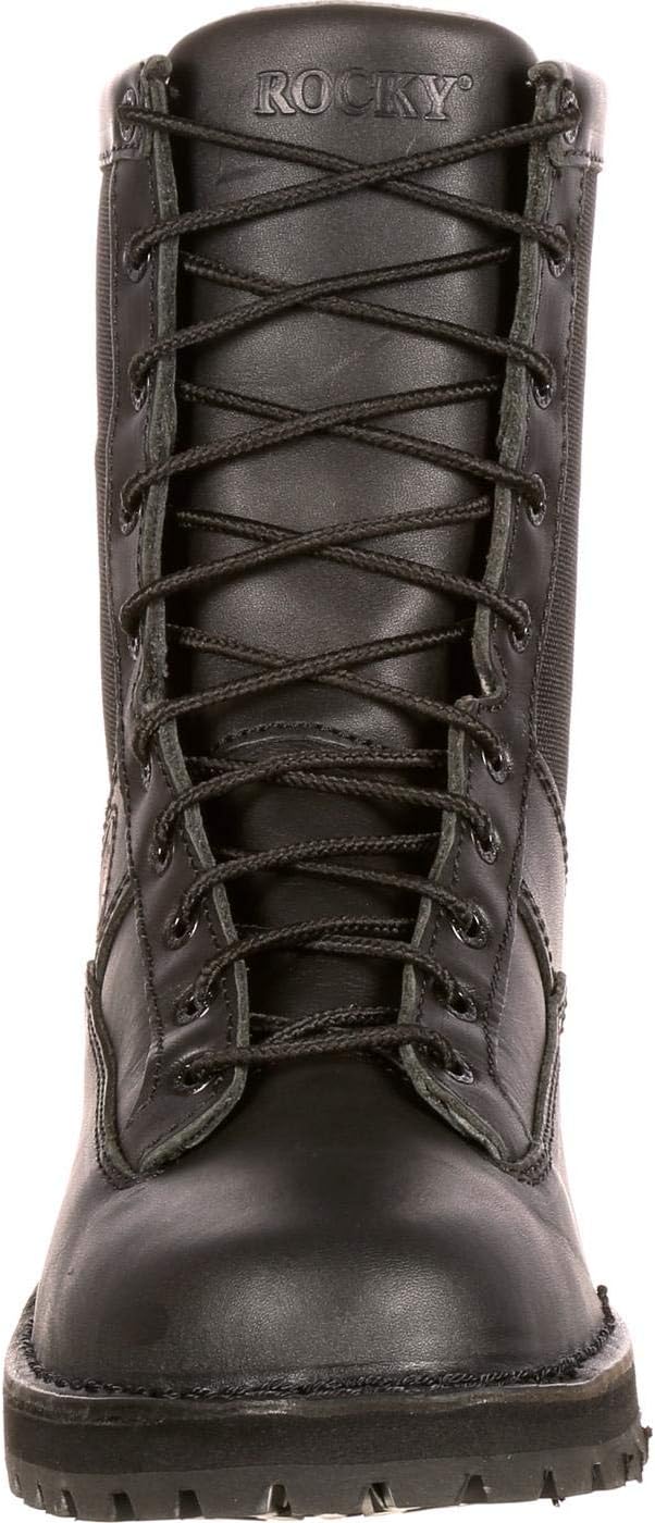 ROCKY Portland Lace-to-Toe Waterproof Public Service Boots 7 Black
