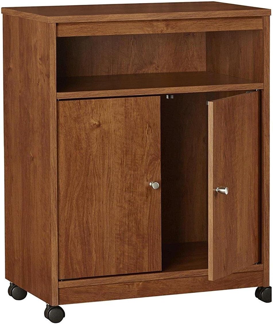 AMERIWOOD HOME Landry Microwave Cart with Cabinet