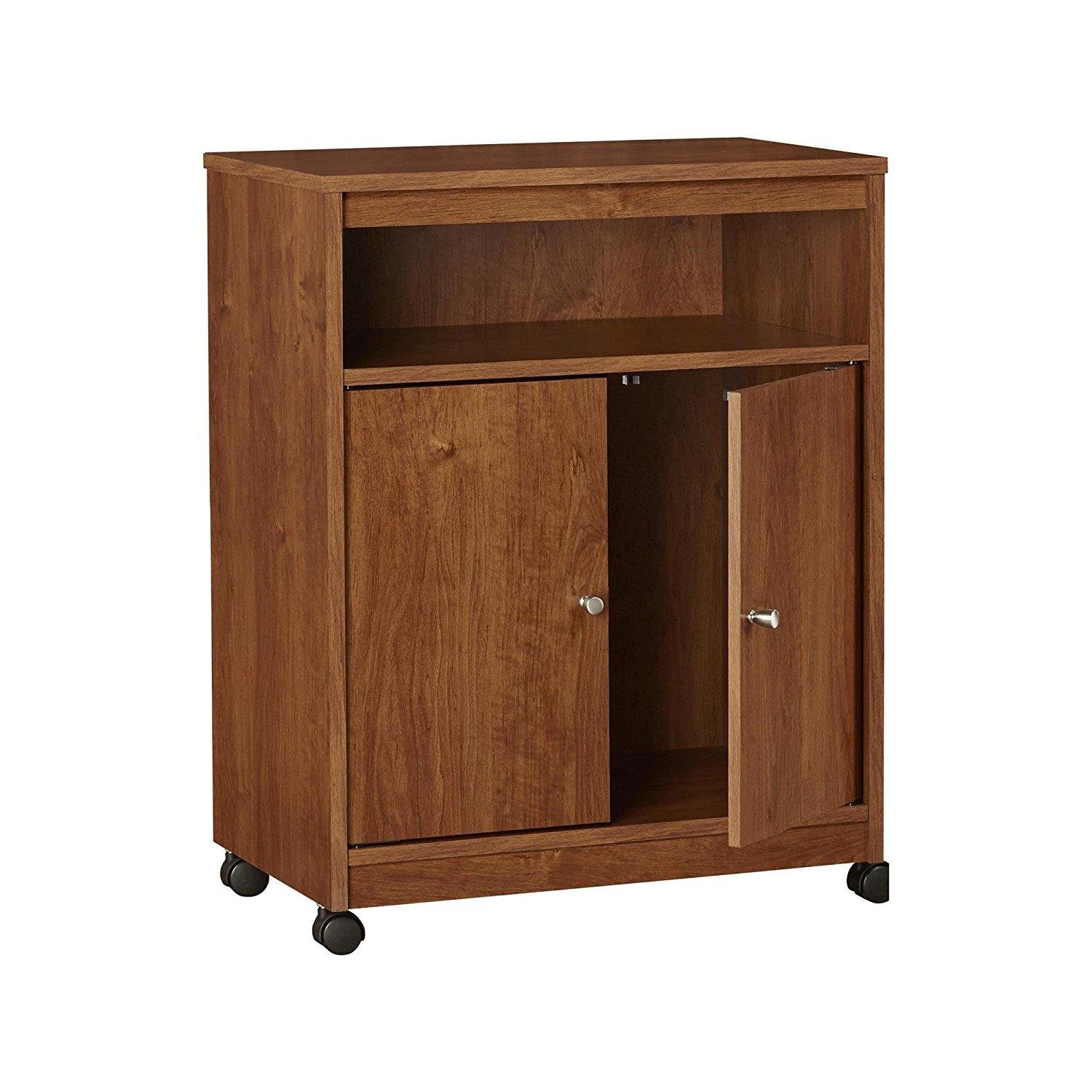 AMERIWOOD HOME Landry Microwave Cart with Cabinet