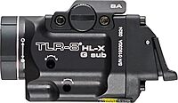 Streamlight 69479 TLR-8 HL-X G sub USB 1000-Lumen Weapon Rail-Mounted Rechargeable Tactical Flashlight with Integrated Green