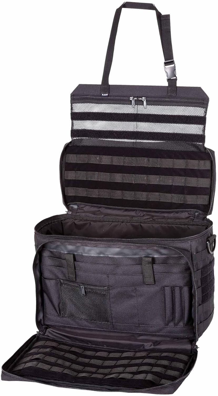 5.11 Tactical Wingman Patrol Bag – Police Gear Car Seat Organizer for Law Enforcement, Black, Style 56045ABR