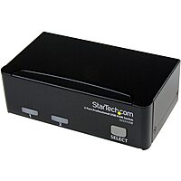 StarTech.com 2 Port VGA USB KVM Switch - VGA KVM Switch - 1920x1440 - USB 2.0 - KVM Video Switch , TAA (SV231USB) USB | Cables Included