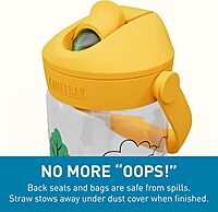 CAMELBAK Thrive Flip Straw Kids Bite Valve Water Bottle 14oz Tritan Renew