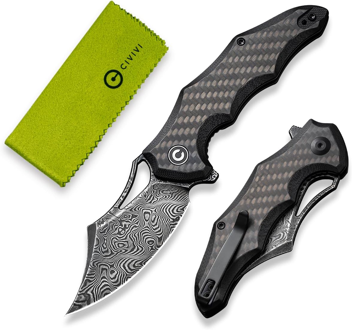 CIVIVI Chiro 3.1" Folding Pocket Knife with Flipper and G10 Handle