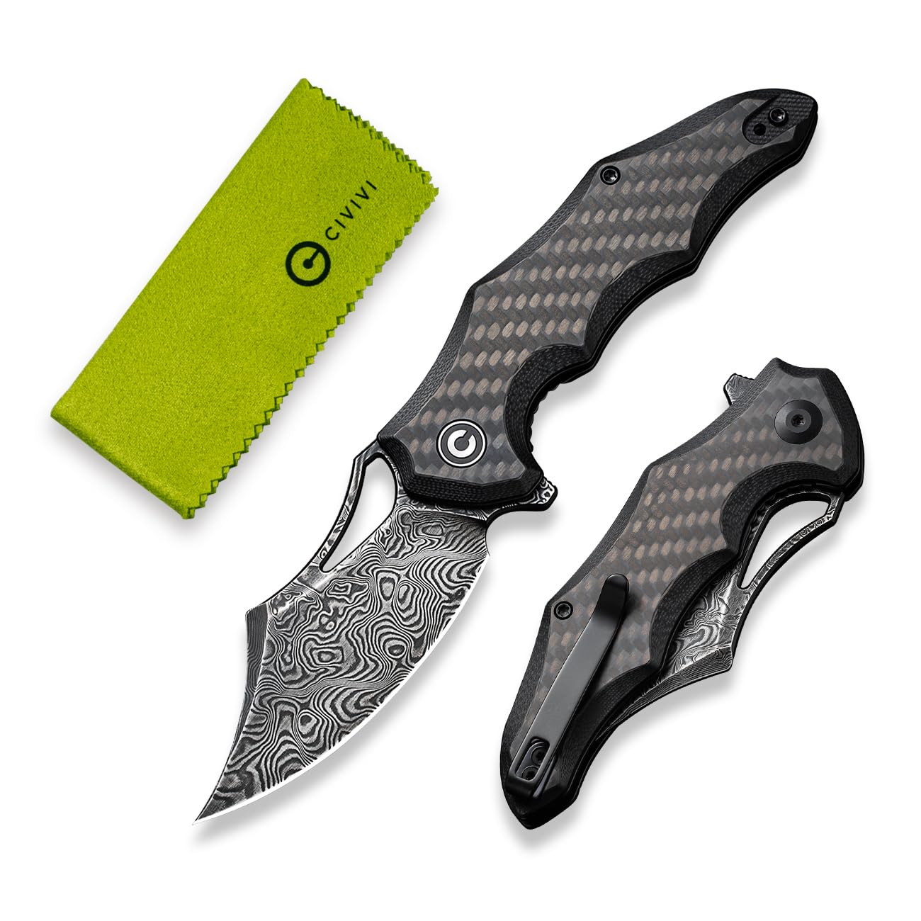 CIVIVI Chiro 3.1" Folding Pocket Knife with Flipper and G10 Handle