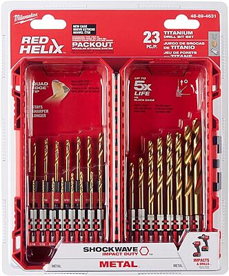 Milwaukee 48-89-4631 Kit Tin Shockwave (23-Piece)