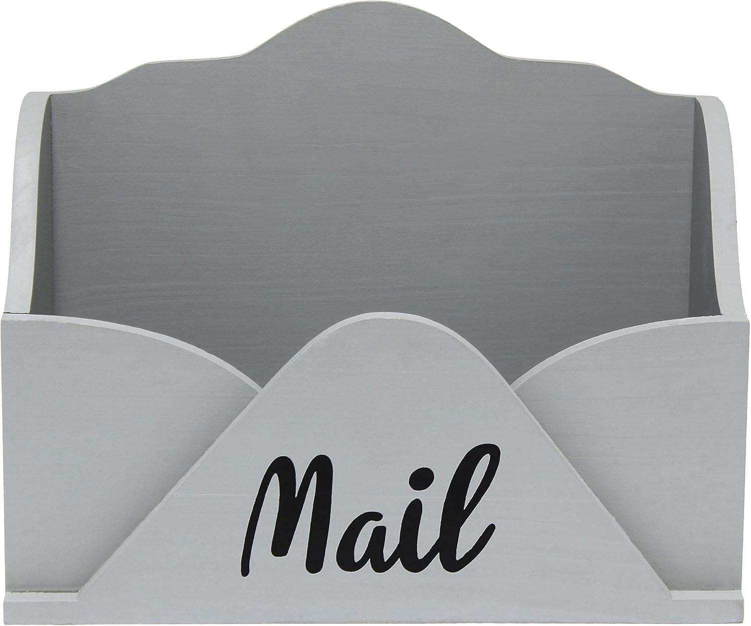 Elegant Designs Homewood Farmhouse Wooden Decorative Envelope-Shaped Desktop Letter Holder