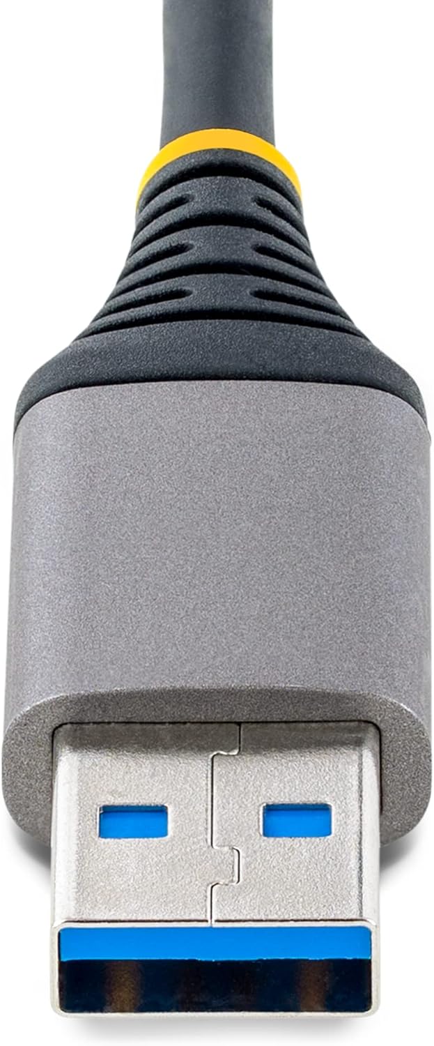 StarTech.com 3-Port USB Hub with Ethernet - 3X USB-A Ports - Gigabit Ethernet (RJ-45) - USB 3.0 5Gbps - Bus-Powered